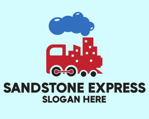 City Train Transport logo design