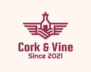 Wine Cellar Wings logo design