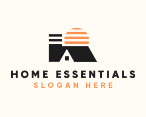 Roof Home Realtor logo design