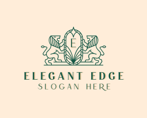 Elegant Lion Crest logo design