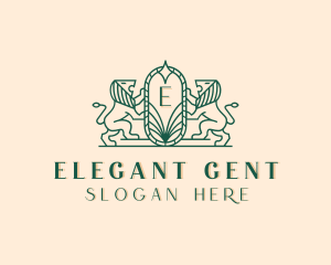 Elegant Lion Crest logo design