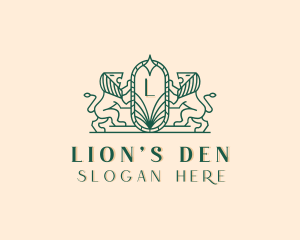 Elegant Lion Crest logo design