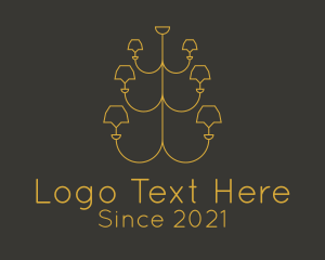 Minimalist Gold Chandelier  logo