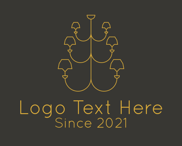 Minimalist Gold Chandelier  logo