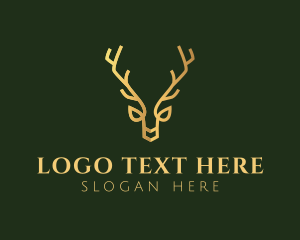 Gold Luxe Antler logo