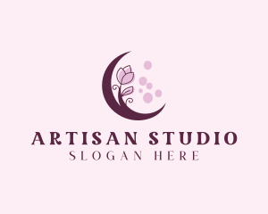 Moon Floral Boutique logo design