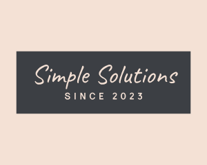 Simple Business Firm logo design