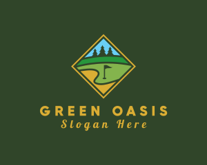 Golf Course Diamond logo design