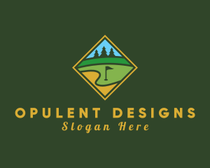 Golf Course Diamond logo design