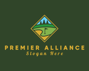 Golf Course Diamond logo design