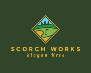 Golf Course Diamond logo design