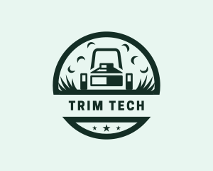 Lawn Mower Yard Trimmer logo design