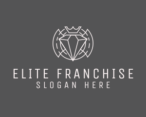 Diamond Jewelry Crown logo design