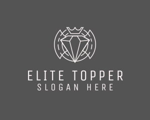 Diamond Jewelry Crown logo design