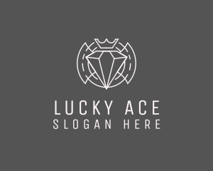 Diamond Jewelry Crown logo design