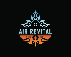 Cold Warm Air Conditioning  logo design