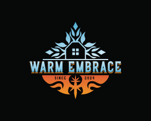 Cold Warm Air Conditioning  logo design