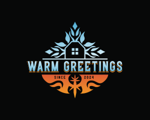 Cold Warm Air Conditioning  logo design