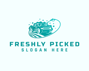 Car Wash Vehicle Pressure Washer  logo design