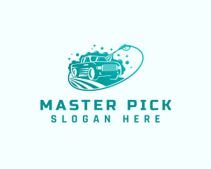 Car Wash Vehicle Pressure Washer  logo design