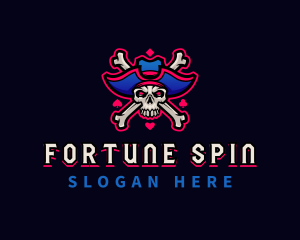 Pirate Casino Skull logo