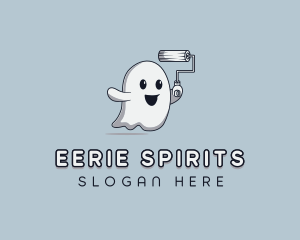 Spirit Painter Ghost logo design