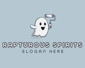 Spirit Painter Ghost logo design