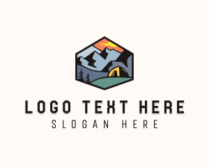 Mountain Campsite Badge logo