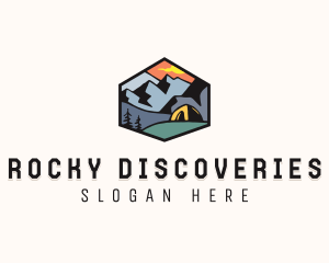 Mountain Campsite Badge logo