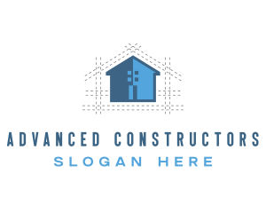 Architect Blueprint Builder logo design