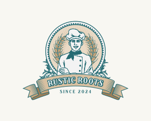 Rustic Chef Baker logo design