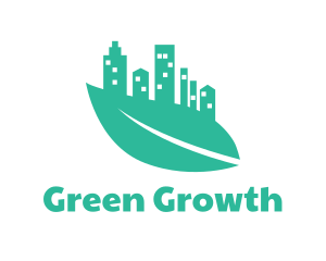 Green Leaf City logo design