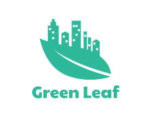 Green Leaf City logo design