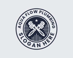 Pipe Wrench Plumber logo