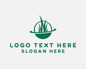 Lawn Care Grass Orbit logo