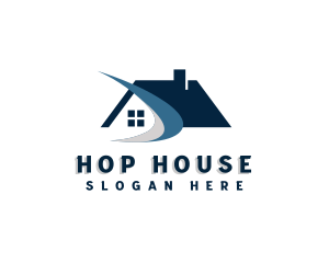 House Roofing  Contractor logo design