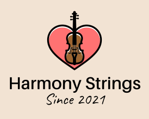 Violin Musician Love logo