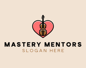 Violin Musician Love logo