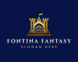 Stately Castle Tower logo design