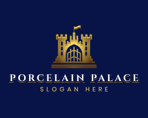 Stately Castle Tower logo design