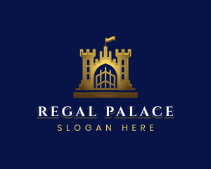 Stately Castle Tower logo design