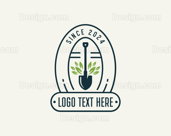 Yard Gardening Shovel Logo