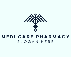 Healthcare Caduceus Wing logo