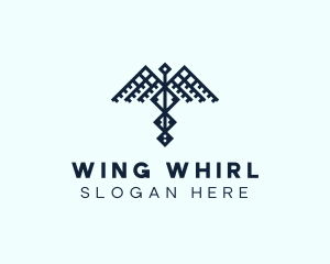 Healthcare Caduceus Wing logo design