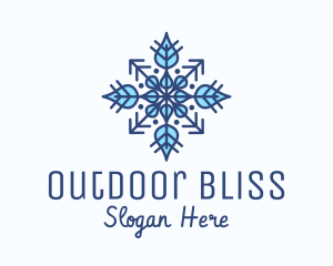 Winter Snow Ornament  Logo