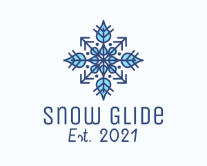 Winter Snow Ornament  logo design