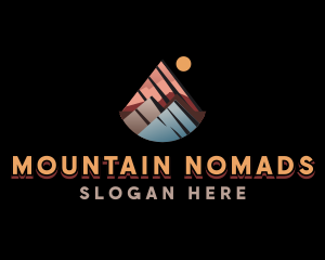 Alpine Mountain Trekking  logo design