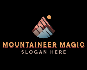 Alpine Mountain Trekking  logo design