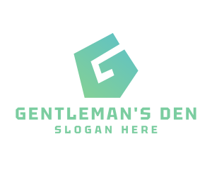 Green Polygon G logo design