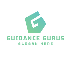 Green Polygon G logo design